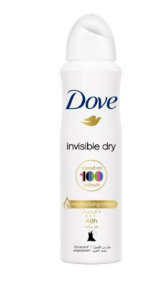 Xịt Khử Mùi Dove Invisible Dry 150ml