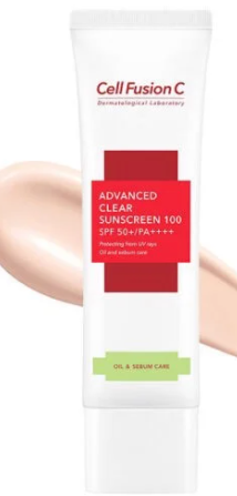 Kem chống nắng Cell Fusion C Advanced Clear Sunscreen 100 SPF 50+/PA++++ 50ml