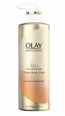 Sữa tắm Olay Bodyscience B3 + Hyaluronic acid Cleansing & Nourishing 500ml