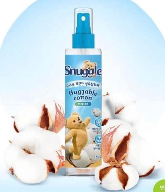 Xịt Thơm Quần Áo Snuggle Huggable Cotton (Xanh dương) 150ml