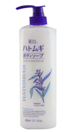 Sữa tắm dưỡng ẩm Hatomugi 800ml (trắng)