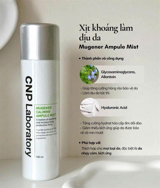 Xịt khoáng dịu da CNP 100ml (xanh)