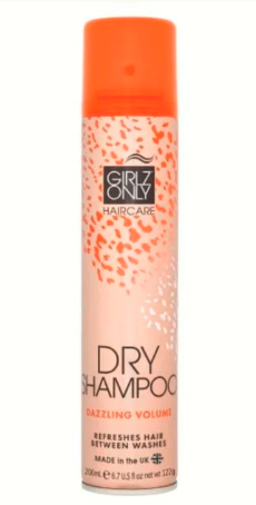 Dầu Gội Khô Girlz Only Dazzling Volume (Cam) 200ml