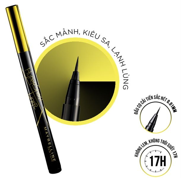 Kẻ mắt nước Hypersharp Maybeline (vàng)