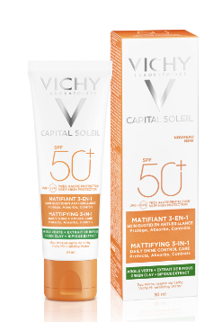 Kem chống nắng Vichy Matterend 3 In 1 (vạch xanh) 50ml