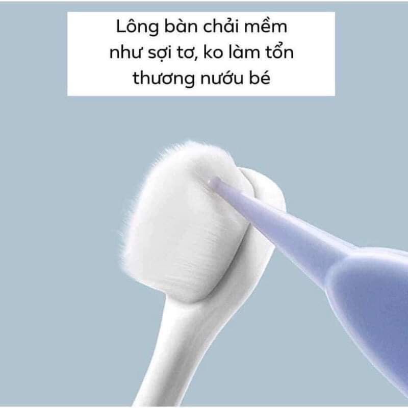  Bàn chải đánh răng lông tơ siêu mềm Mini Soft, cho bé từ 2 tuổi + 