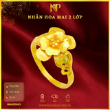 Nhẫn Hoa Mai 2 Lớp Vàng 24K KIM PHÁT