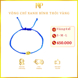 Vòng Chỉ Xanh Bính Thỏi Vàng 9999