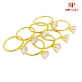 Nhẫn 1 Hột Đai MM Vàng 610 KIM PHÁT