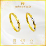 Nhẫn Mo Xoắn 2 Màu Vàng 610 KIM PHÁT