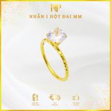 Nhẫn 1 Hột Đai MM Vàng 610 KIM PHÁT