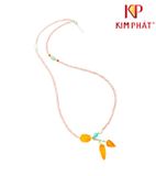 Vòng Chuỗi Super Seven đá tự nhiên hồng mix charm