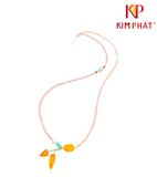 Vòng Chuỗi Super Seven đá tự nhiên hồng mix charm