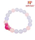 Vòng Chuỗi Thạch Anh Hồng Mix Tím