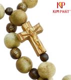 Vòng Chuỗi Trầm Hương Thiên Nhiên Mix Thánh Giá