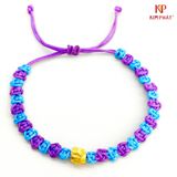 Vòng Chỉ Xanh Tím Túi Tiền 9999