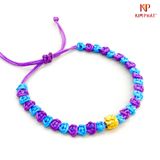 Vòng Chỉ Xanh Tím Túi Tiền 9999