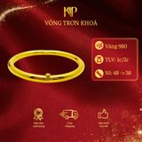 Vòng Trơn Khóa Vàng 24K KIM PHÁT