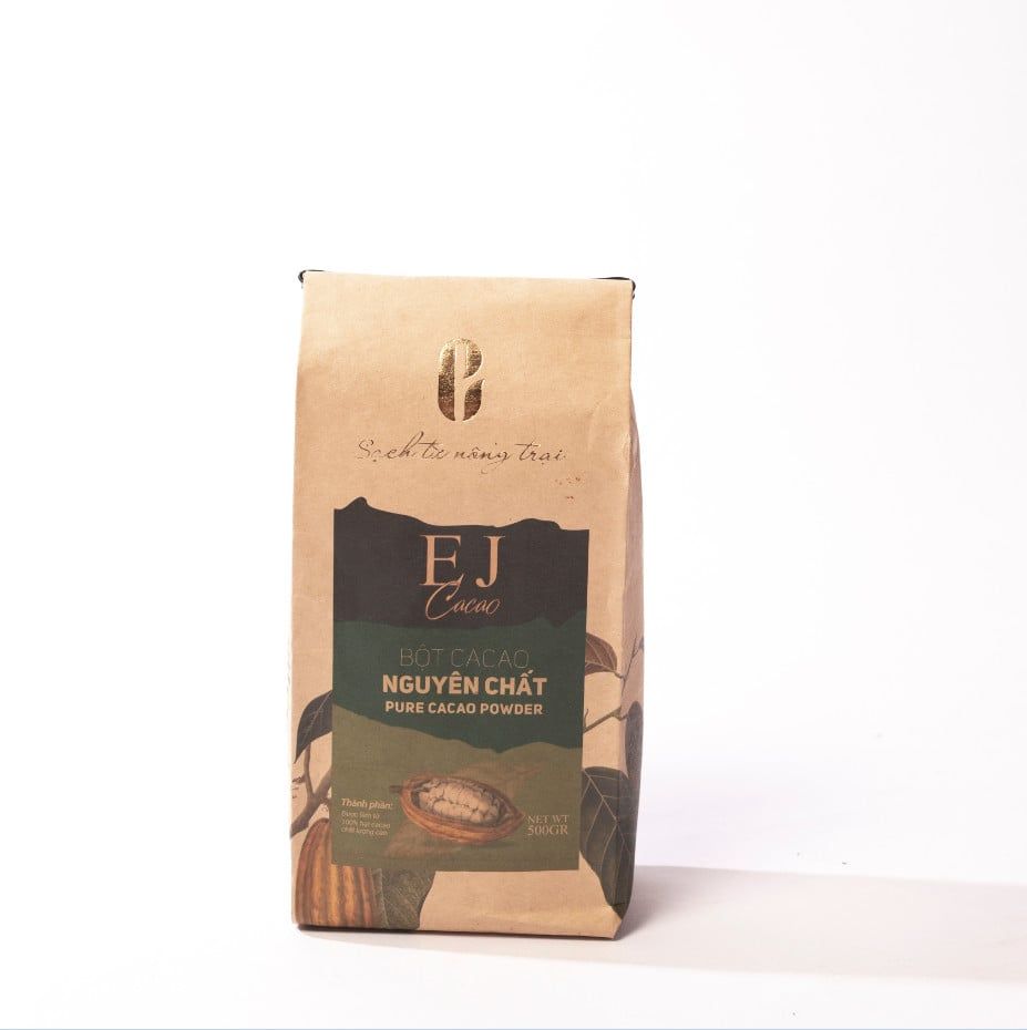 Bột cacao nguyên chất EJ FARM 500g