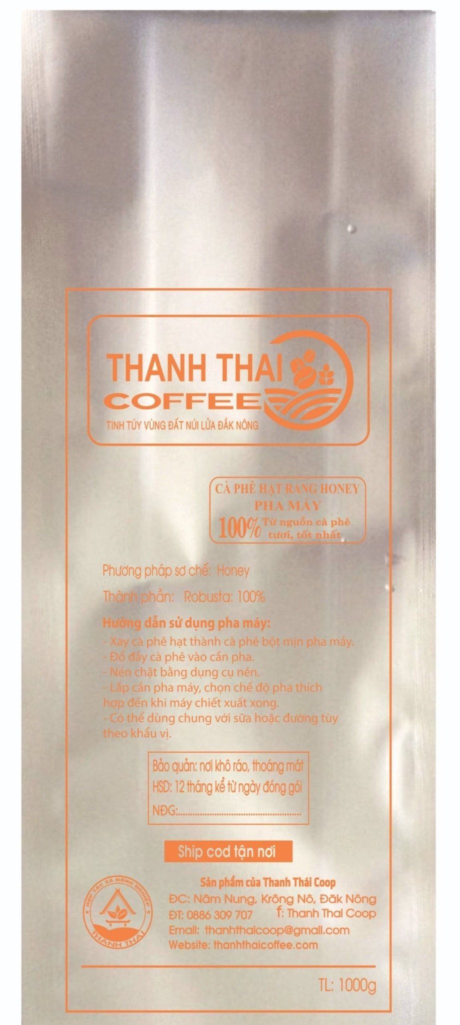 Cà Phê Hạt Rang Pha Quán Honey