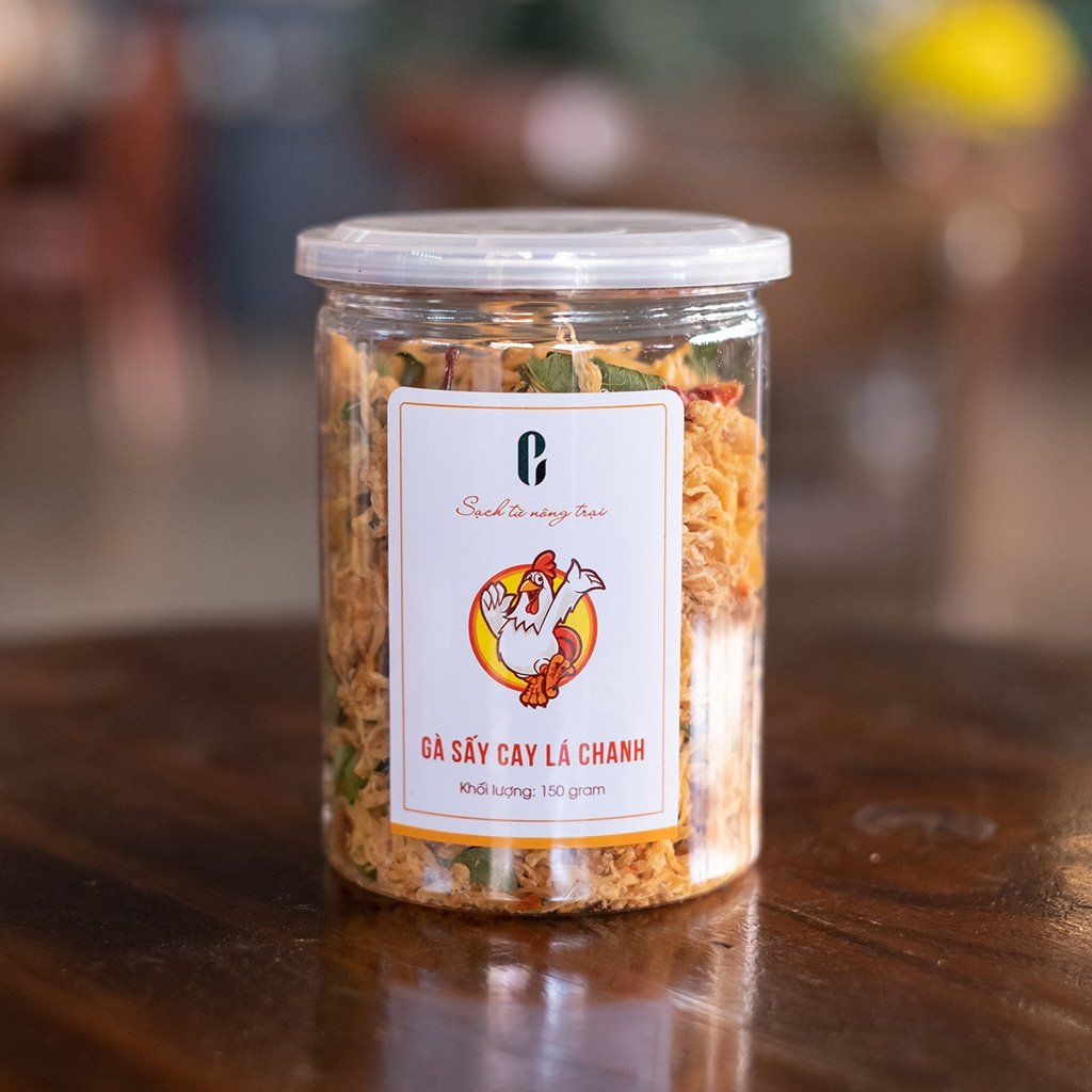Gà sấy cay lá chanh (150g)