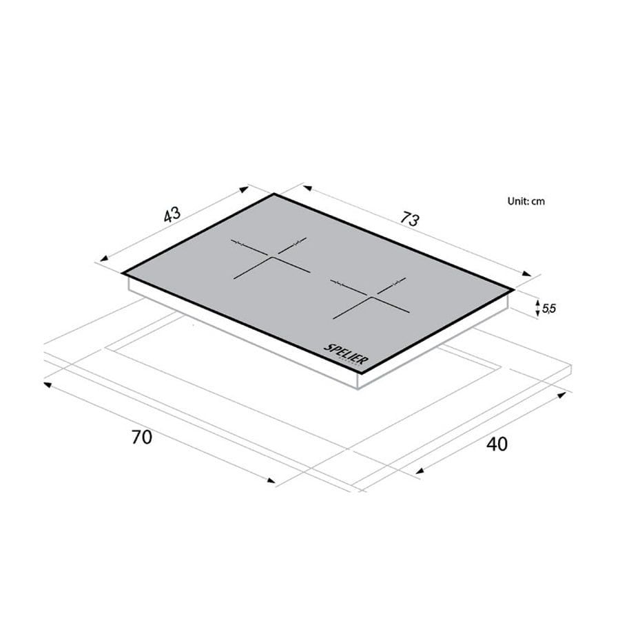 BẾP TỪ ĐÔI SPELIER SPM–728I PLUS