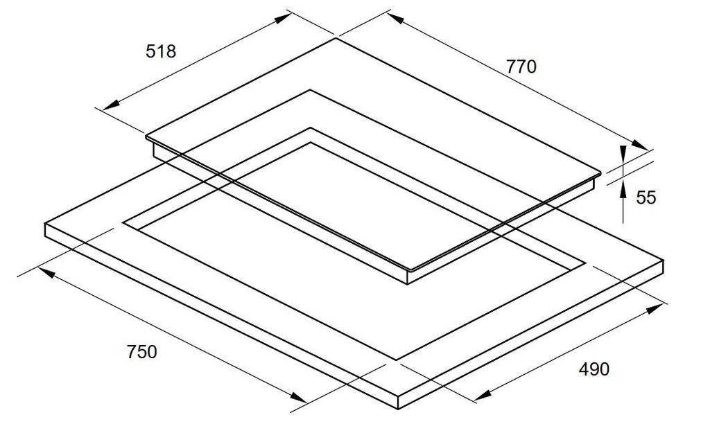 Bếp từ Fagor 3IF-73A2S 3 vùng nấu