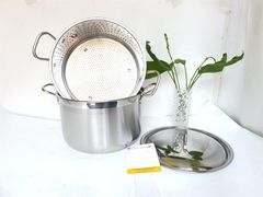 Bộ nồi xửng hấp inox 430 Fivestar nắp kính 32cm 02 pcs