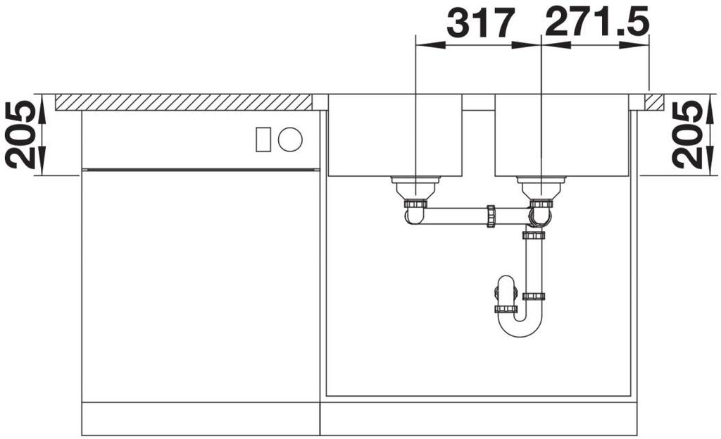 Chậu rửa bát BLANCO LEMIS 8-IF Chrome