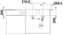 Chậu rửa bát BLANCO LEMIS 8 S-IF Chrome