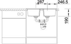 Chậu Rửa Bát Blanco LEXA 8 Anthrancite