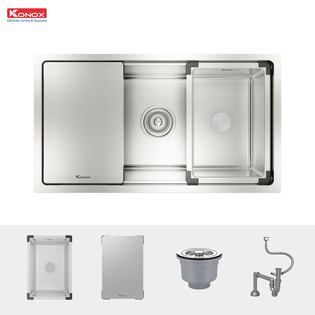 Chậu rửa bát Konox Workstation-Undermount Sink KN8146SU Dekor