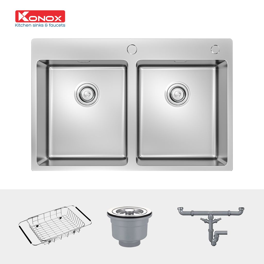 Chậu rửa bát Konox Topmount UNICO 7650