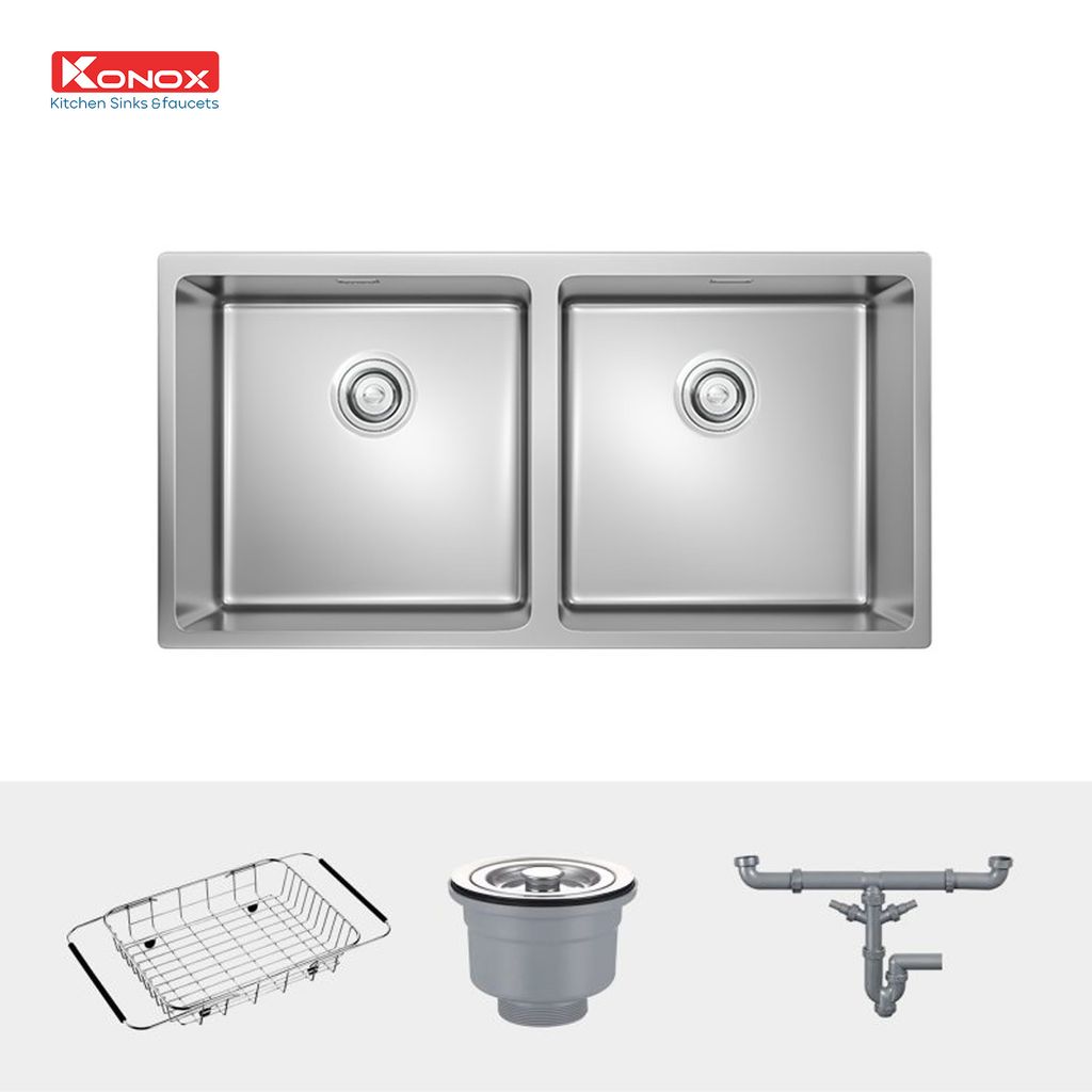 Chậu rửa bát Konox Undermount CUBE 8744DU