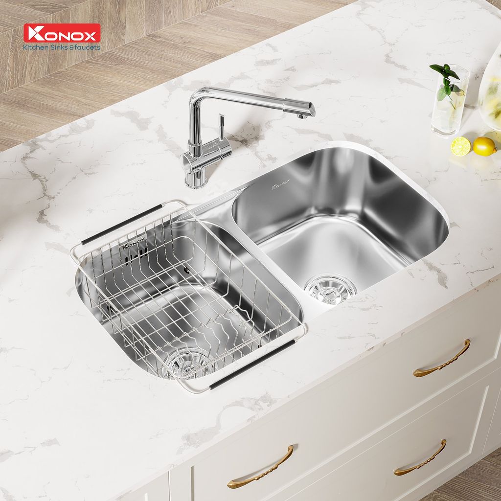 Chậu rửa bát Konox Undermount sink KN8246DUA