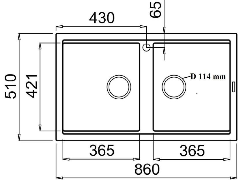 Chậu rửa bát KONOX PHOENIX 860