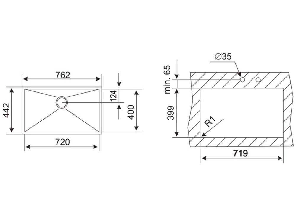 Chậu rửa bát Teka BE LINEA R0 72.40