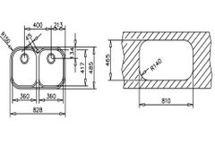 Chậu rửa bát Teka STYLO 2B