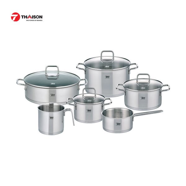 Bộ nồi chảo Inox 6 chiếc Elo Citrin