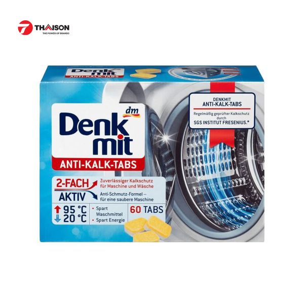 Viên tẩy máy giặt Denkmit 60 viên