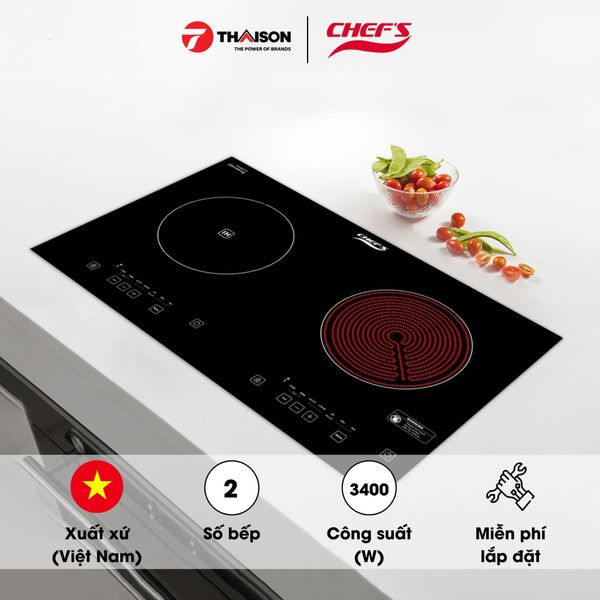 Bếp điện từ Chefs EH-MIX2000A 2 vùng nấu