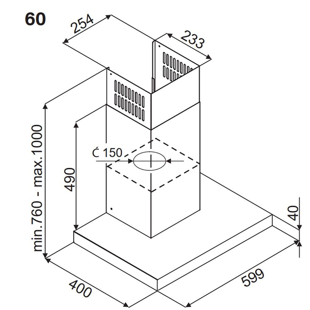 Máy Hút Mùi Fagor chữ T 3CFS-6032X