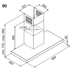 Máy Hút Mùi Fagor chữ T 3CFS-9031X