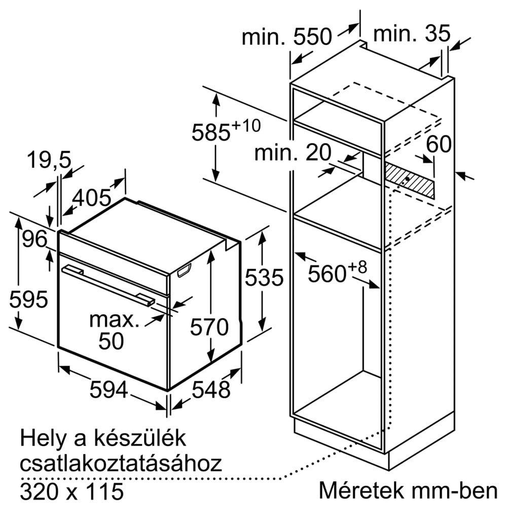 Lò nướng Bosch HBA554YS0 Series 4