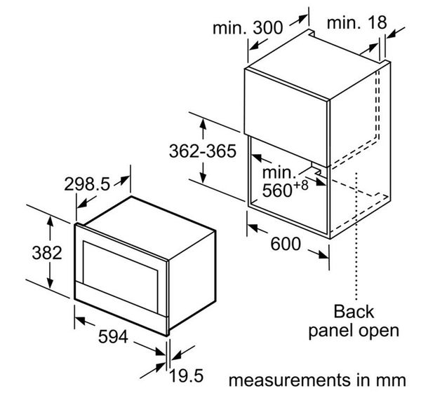 Lò vi sóng Bosch BFL634GB1 Series 8 thiết kế