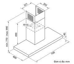 Máy Hút Mùi Fagor 3CFS-7032X