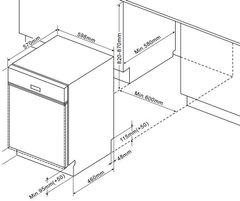 Máy rửa bát Fagor 3LVF-62BSI bán âm 13 bộ