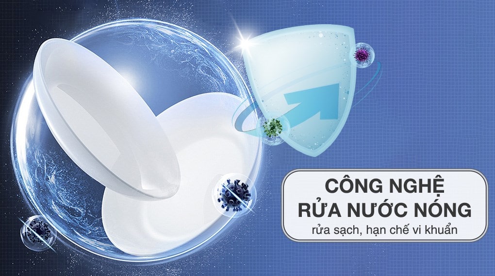 Máy rửa bát Bosch SMS4ECI26E series 4 công nghệ rửa nước nóng