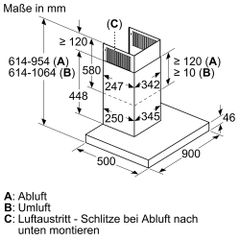 Máy hút mùi Bosch DWB98JQ50 Series 6