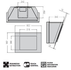 Máy hút mùi Fagor 3CFT-TILE